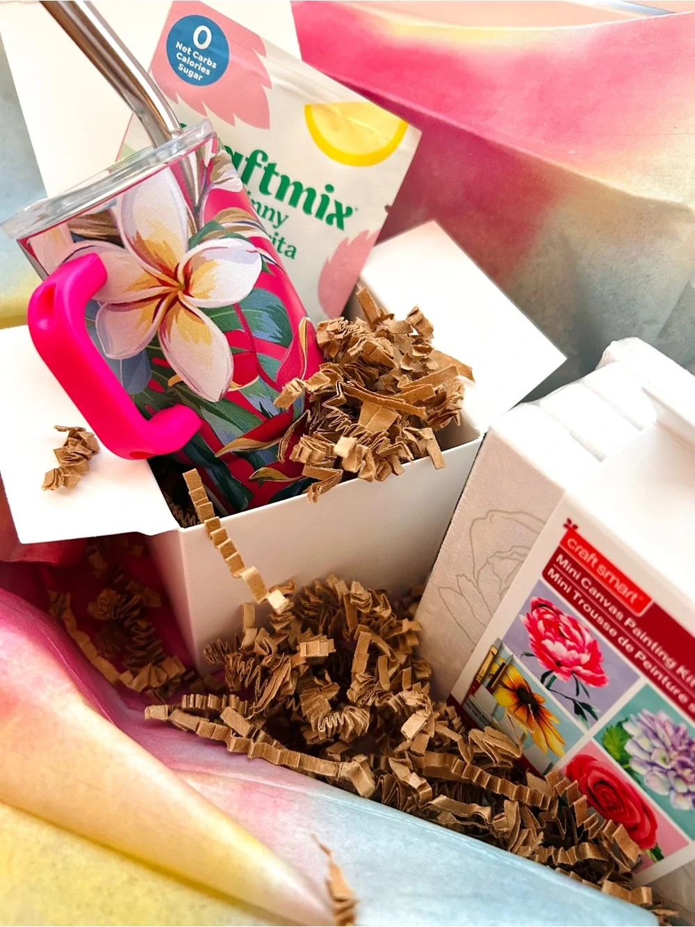 Whispers of Light Miniature Art Night Gift Box | Complete Paint & Sip Set